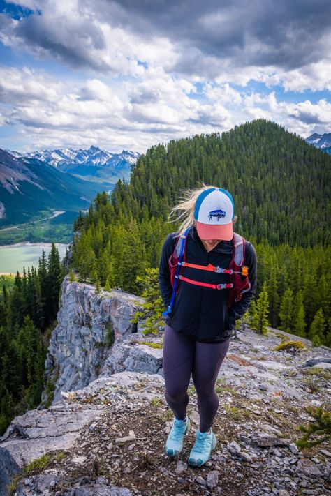 Barrier Lake Hike via Prairie View Trail and Jewell Pass • Local’s Guide - The Banff Blog Womens Hiking Outfits Summer, Womens Hiking, Prairie View, Hiking Outfits, Hiking Outfit Fall, Summer Hike, Hiking Poles, Summer Hiking, Summer Hiking Outfit