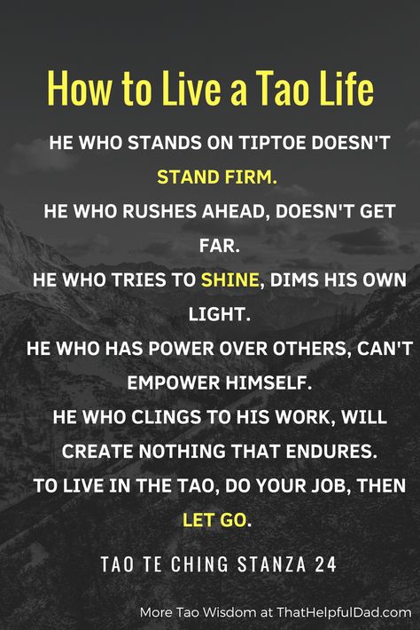 Tao Te Ching – A Guide to Life If you are a wisdom seeker like me, then you’ve probably already of the Tao Te Ching – a tiny book of only 81 ‘stanzas’ written by Chinese Philosopher Lao Tzu between the 4th-6th century BC. The wisdom of this little book ... Read moreTao Te Ching – Lao Tzu Quotes and Wisdom for Life Daoism Quotes, Lao Tzu Quotes Wisdom, Tao Te Ching Quotes, Lifelessons Quotes, Taoism Quotes, Daoism Taoism, Soul Speak, Mind Journal, Lao Tzu Quotes