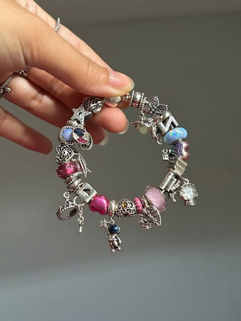 Pandora bracelet, pandora jewelry, charm bracelet, charms, pandora charms, pink, silver bracelet, silver charm bracelet,pandora Colourful Pandora Bracelet, Full Pandora Bracelet, Pandora Charms Pink, Charm Bracelet Pandora, Charm Bracelet Charms, Pandora Bracelet Silver, Charms Pandora, Bracelet Pandora, Jewelry Tattoo