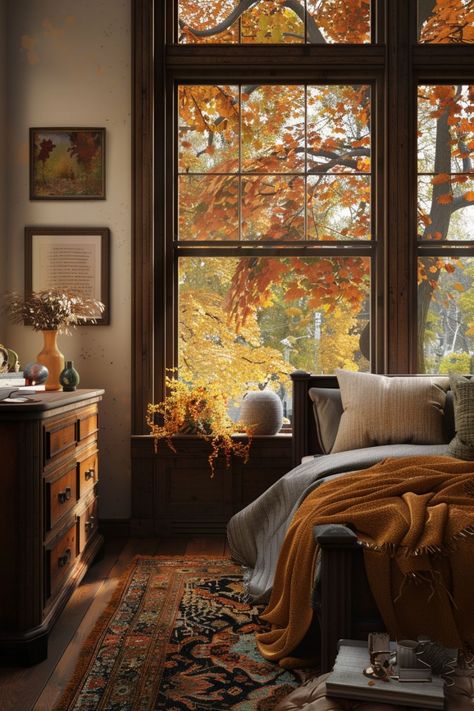 Fall House Interior, Autumnal Interiors, Cozy Fall Ideas, Fall Room Inspiration, Fall Interior Decor, Fall Refresh, Autumn Bedroom, Fall Bedroom Ideas, Fall House