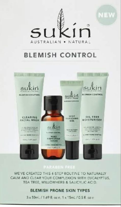 I have used sukin’s products before for almost a year now and it has been great. I have had a recent break out for unknown reasons and decided to give this kit a go as I trust the brand and afte only a few uses i could tell a diffrent instantly ✨ Eucalyptus Tea, Gel Natural, Oil Free Moisturizers, Cotton Buds, Effective Skin Care Products, Natural Moisturizer, Gel Moisturizer, Facial Wash, Propylene Glycol