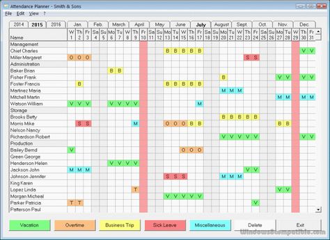 attendance tracker excel screen Employee Attendance Tracker, Attendance Tracker, Lesson Plan Template Free, Attendance Sheet, Business Plan Template Free, Time Tracker, Excel Spreadsheets, Business Plan Template, Excel Templates