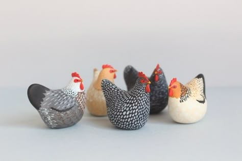 Ceramic Chicken, Clay Birds, Chicken Crafts, Pottery Animals, Clay Crafts Air Dry, Keramik Design, Chicken Art, Polymer Clay Animals, Ceramic Animals