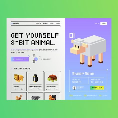 #landing #design #ui #ux #uxdesign #uidesign #website #userexperience #designstudio #design #webdesigner #uxui #websitedesign Pixel Art Web Design, Pixel Website Design, Pixel Art Ui Design, Pixel Design Graphic, Y2k Website Design, Gaming Website Design, Game Design Inspiration, Game Website Design, Pixel Website