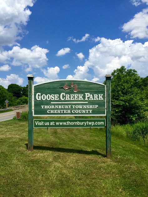 Goose Creek Park... May 2015 Eagle Creek Park Indianapolis, Goose Rocks Beach Maine, Concrete Goose, Goose Creek, Eagle Creek, Highway Signs, Places Ive Been, Places To Go, Signs