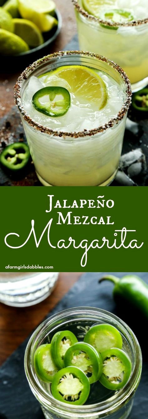 Spicy Mezcal Margarita, Fresh Jalapeno, Spicy Margarita Recipe, Citrus Party, Mixology Drinks, Mezcal Margarita, Spicy Drinks, Chili Salt, Mezcal Cocktails