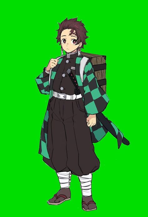 Tanjiro Tanjiro Full Body Png, Doll Drawing, Kamado Tanjiro, Tanjiro Kamado, Anime Crossover, Anime Stickers, Anime Best Friends, Character Design References, Fantastic Art