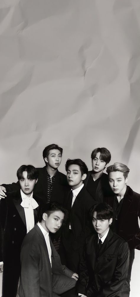 Lockscreen BTS on Twitter: "— just some boys who love music and performance 💜 • @BTS_twt… " Bts Group Photos Hd, Bts Group Photo Wallpaper, Bts Bg, Bts Black And White, Bts Group Picture, Bts Aesthetic Wallpaper For Phone, Bts Group Photos, Bts Concept Photo, Actor Picture