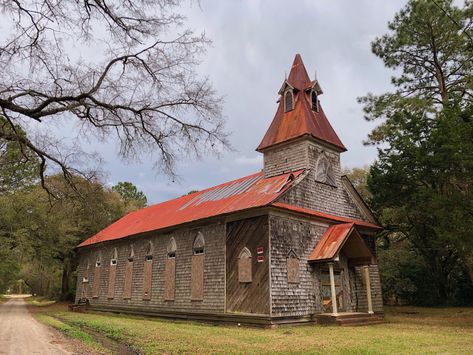 abandoned church in the middle of nowhere Abandoned Church, In The Middle Of Nowhere, Middle Of Nowhere, Outer Banks, In The Middle, Charleston, Banks, The Middle, House Styles