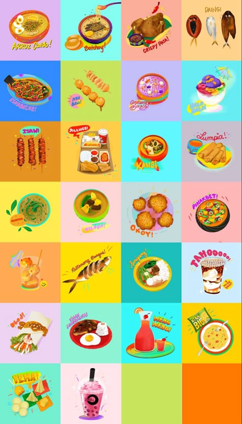 #foodillustration #filipinofoodillustration #filipino #philippines #pinoyfood #alphabet #foodalphabet #foodart #pinoyfavorite Filipino Art Wallpaper, Filipino Food Illustration, Filipino Pubmat, Filipino Food Drawing, Filipino Branding, Philippine Illustration, Filipino Illustration, Philippine Culture Poster, Filipino Culture Art