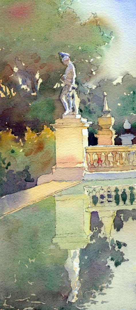 Michael Reardon watercolor Louisiana Watercolor, Michael Reardon, New Orleans Garden, Colour Architecture, Watercolor Architecture, Watercolor Artists, Contemporary Fine Art, Watercolor On Paper, Watercolour Tutorials