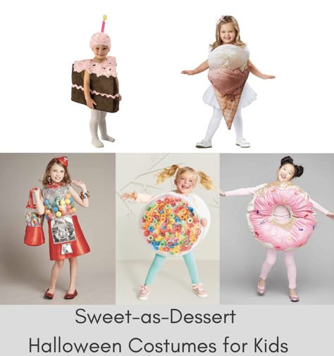 Dessert themed Halloween costumes for kids. #halloween #costume #diycostume #diyhalloween #trickortreat #craft #diy Dessert Halloween, Halloween School Treats, Kids Halloween Costume, Themed Halloween Costumes, Fairy Halloween Costumes, Scary Halloween Costumes, Scary Costumes, Boy Halloween Costumes, Halloween Desserts