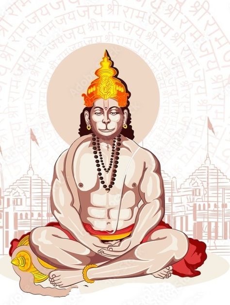 Devotional Tattoo, Hanuman Art, Hanuman Dada, Editing Material, Indian Goddess Kali, Hanuman Ji Wallpapers, Banner Background Hd, Lord Rama Images, Peacock Wall Art