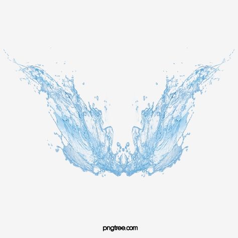 Water Wings Art, Water Wings Tattoo, Water Wings Drawing, Water Png Aesthetic, Ice Wings, Winx Aisha, Cartoon Wings, Water Clipart, Avatar Ocs