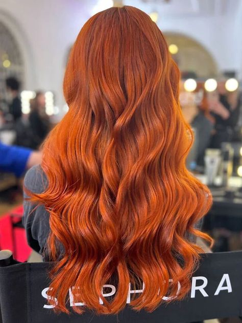 I Dyed My Hair Autumn Orange & These Are The Results Reddish Orange Hair, Orange Hair Dye, Wella Toner, Hair Orange, Hair Color Orange, Hair Elixir, Bleach London, Autumn Orange, Reddish Orange