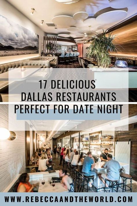 Nice Restaurants, Dallas Restaurants, Romantic Restaurants, Dinner Places, Dinner Restaurants, Romantic Restaurant, Road Trip Hacks, Texas Travel, Good Dates