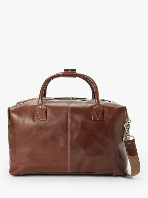 John Lewis Made in Italy Leather Holdall, Brown Learn To Drive, Master Brand, Leather Holdall, Holdall Bag, Press Studs, Vegetable Tanned Leather, Clothing Dresses, All About Me, Leather Material