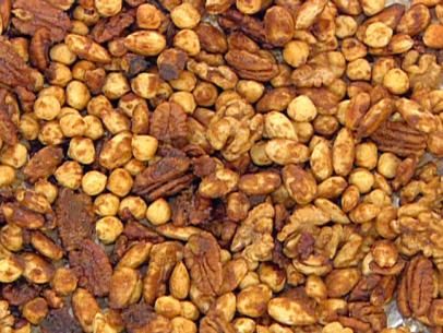 Spiced Nuts Recipe | Emeril Lagasse | Food Network Emeril Lagasse Recipes, Spiced Nuts Recipe, Emeril Lagasse, Greek Yogurt Recipes, Nut Recipes, Cooking Guide, Yogurt Recipes, Cooking Channel, Spicy Recipes