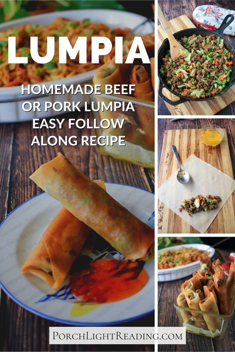 Beef Lumpia Recipe Filipino, Easy Lumpia Recipe, Vegetable Lumpia, Lumpia Recipe, Cooking Homemade, Filipino Dishes, Homemade Beef, Sauteed Vegetables, Best Dinner Recipes