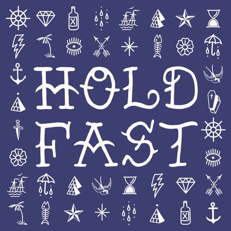 Hold Fast Tattoo Hands, Nautical Finger Tattoo, Knuckle Tattoo Lettering, Nautical Hand Tattoo, Holdfast Tattoo, Anchor Knuckle Tattoo, Hold Fast Knuckle Tattoo, Finger Tattoos Words Knuckles, Pirate Finger Tattoo