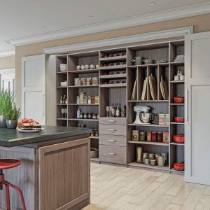 Pantry Gallery Closets By Design, Pantry Closet Organization, Custom Laundry Room, Custom Closet Organization, Home Office Closet, Closet Clutter, Custom Pantry, Pantry Organizers, Closet Organizing Systems