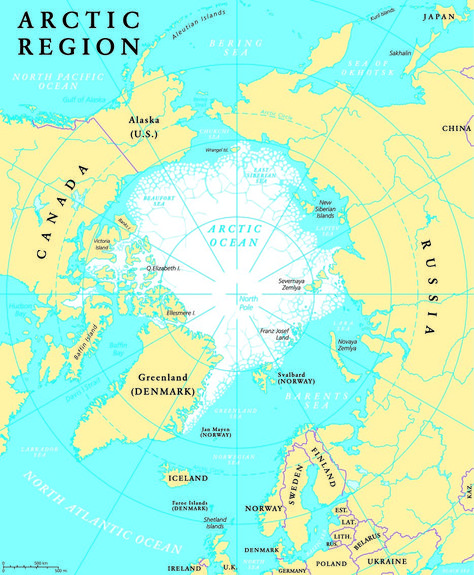 North Pole Map, Ellesmere Island, Kuril Islands, Baffin Island, Aleutian Islands, Germany Poland, Victoria Island, Poster Project, Pole Nord