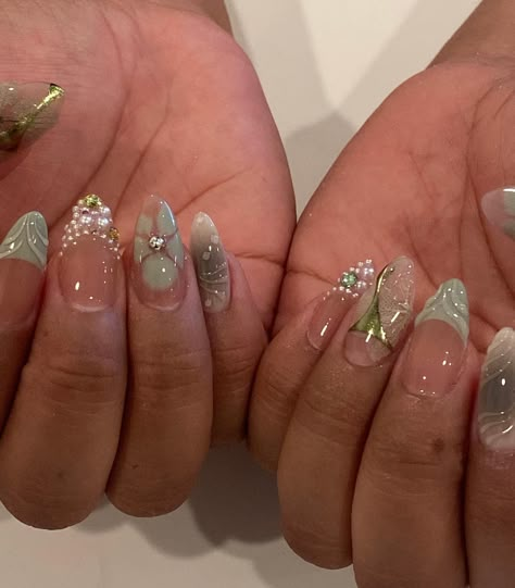 How To Have Style, Colorful Nails, Mermaid Nails, Nail Jewelry, Prom Nails, Fire Nails, Funky Nails, Pretty Acrylic Nails, Floral Nails