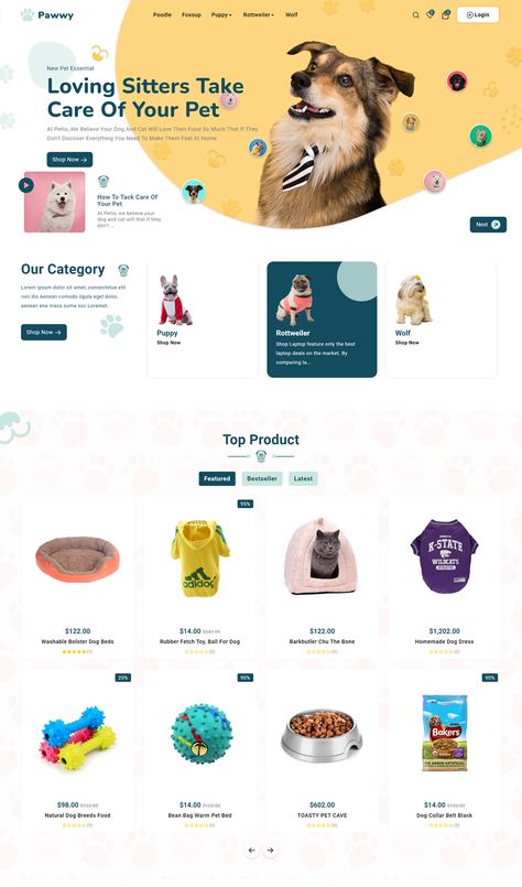 Pet Websites, Webpage Design Layout, Dog Website, Pet Store Design, Logistics Design, Shop Banner Design, Graphic Design Collection, Pet Blog, Homepage Design