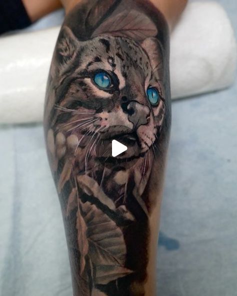 Ocelot Tattoo, Black And Gray Tattoo, Gray Tattoo, Grey Tattoo, Realistic Art, Black And Grey Tattoos, Black And Gray, Black Tattoos, Tattoo Artist