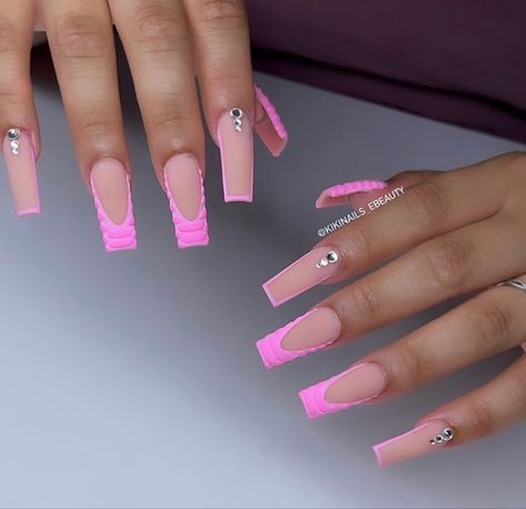 Lux Nails, Acrylic Nails At Home, Baby Pink Nails, Fake Nails Designs, Gel Toe Nails, Acrylic Toe Nails, Cute Spring Nails, Edgy Nails, Gel Nails Diy