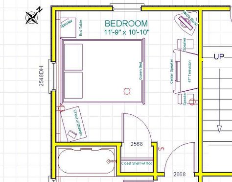 diy space saving bedroom furniture Bedroom Furniture Placement, Bedroom Layout Ideas, Bedroom Layout Design, Arranging Bedroom Furniture, Small Bedroom Layout, Bedroom Arrangement, Bedroom Furniture Layout, Small Bedroom Furniture, Bedroom Layout