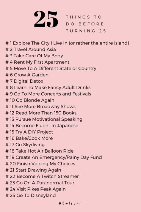 30 Things To Do Before 30, Life Bucket List, Bucket List Ideas For Women, Turning 22, April Baby, Paper Trail Design, Life Goals List, Bucket List Life, Turning 25