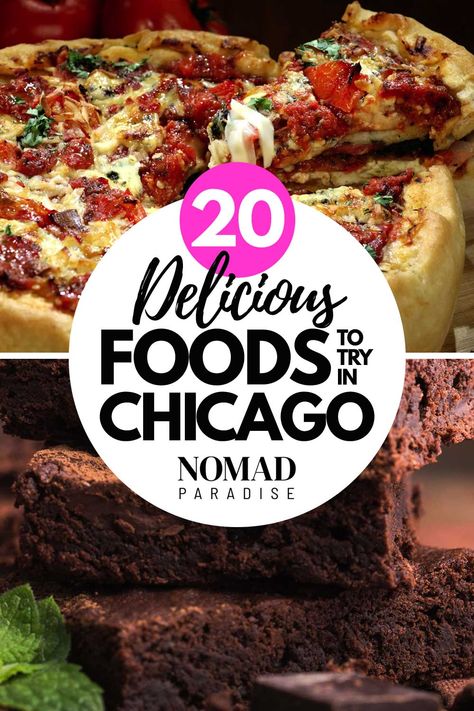 Best Food In Chicago, Chicago Recipes, Chocolate Cake Shake, Chicken Vesuvio, Rib Tips, Foods To Try, Regional Food, Sub Sandwiches, Chicago Food