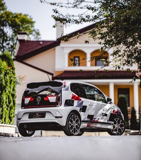 Vilner’s Bespoke VW Up! GTI Stands Out Thanks To Its Lively Livery | Carscoops Vw Up Gti, Car Liveries, Vw Up, Volkswagen Up, Car Ideas, City Car, Modified Cars, Manual Transmission, Car Wallpapers