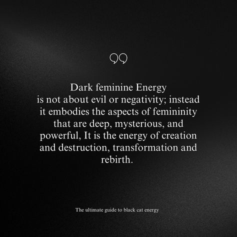 Embrace the allure of dark feminine energy. 🔮✨ Dive deep into my new ebook that celebrates the power, mystery, and wisdom within every woman. Click the link in my bio to unleash your inner goddess today! 📚💫 #DarkFeminineEnergy #Empowerment” Dark Feminine Definition, Embrace Your Darkness, Quotes About Feminine Energy, Dark Feminine Bio, Dark Female Energy, Dark Feminine Affirmations, Feminine Definition, Internal Beauty, Dark Feminine Energy