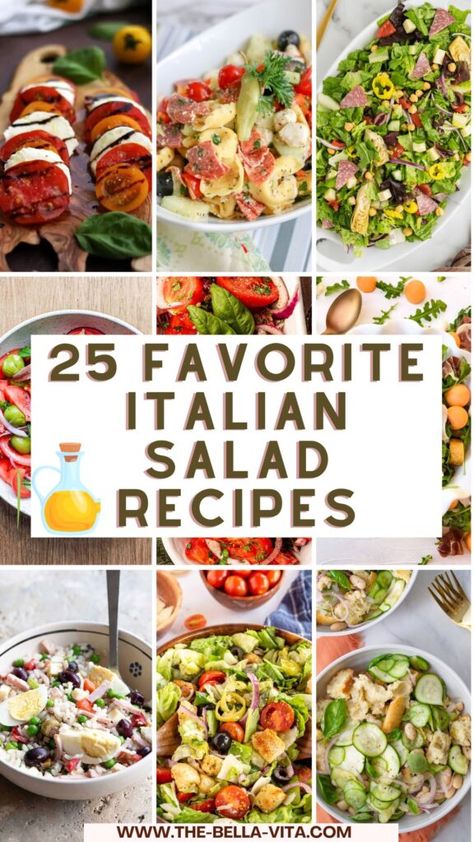 Authentic Italian Salad, Italian Tomato Salad, Italian Recipes Appetizers, Italian Salad Recipes, Healthy Italian, Fennel Salad, Best Italian Recipes, Best Salad Recipes, Salad Recipes For Dinner