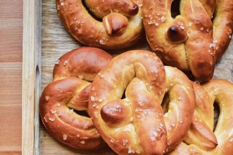 Joanna Gaines Pretzel Recipe Joanna Gaines Soft Pretzel Recipe, Joanna Gaines Farmhouse, Soft Pretzel Recipe, Pretzel Dip, Flaky Salt, Pretzels Recipe, Soft Pretzels, Joanna Gaines, Dry Yeast