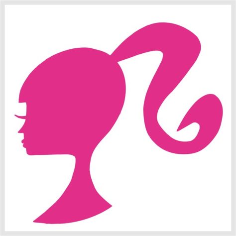 Barbie Png, Barbie Tattoo, Silhouette Head, Barbie Silhouette, Barbie Logo, Barbie Cartoon, Barbie Images, Barbie Birthday Party, Barbie Theme