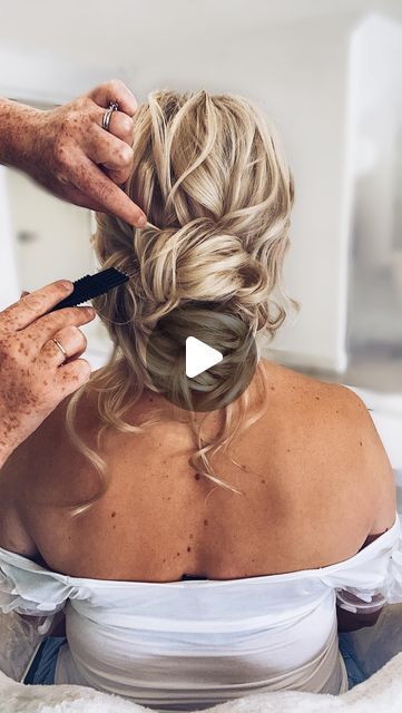 HANNAH TAYLOR on Instagram: "SAVE for later!! ❤️ I hope you like this quick hair tutorial of this low romantic bun, I used hair extensions from @cliphairlimited to bulk out the bun! Rather than securing them properly I like to connect them to the ponytail so it doesn’t affect all the texture I put in around the crown area, also it means I can maintain as much length from the extensions as possible for the bun." Elegant Loose Bun, Hairdo With Extensions, Textured Low Bun Tutorial, Textured Bun Tutorial, Low Textured Bun Wedding Hair, Messy Bun Wedding Hair Tutorial, Low Messy Bun Wedding Hair Tutorial, Elegant Low Bun Tutorial, Loose Bun Wedding Hair