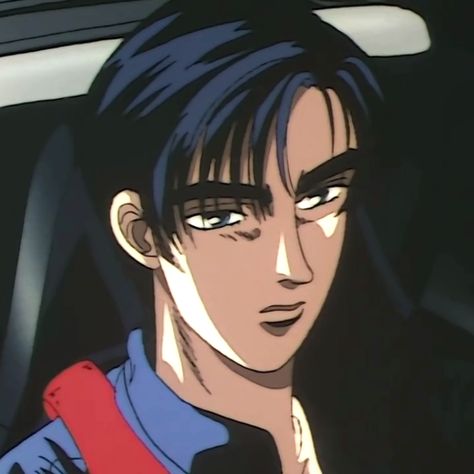 Initial D Ryosuke, Ryosuke Takahashi Icon, Michael Angelo Painting, Ryosuke Takahashi, Initial D Car, Jdm Wallpaper, Initial D, Vaporwave Aesthetic, Old Anime