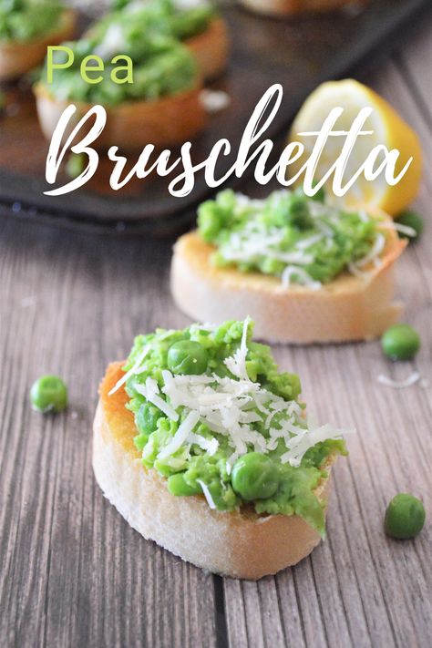 Pea Bruschetta, Bruschetta Ingredients, Bruschetta Recipe, Rustic Bread, Quick Appetizers, Appetizer Bites, Latest Recipe, Food Printables, Healthy Snacks Recipes