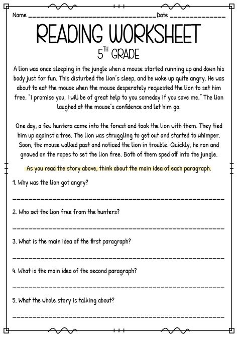 5th Grade Ela Worksheets, Fourth Grade Reading Worksheets, 5th Grade Writing Worksheets, 5th Grade English Worksheets, 5th Grade Worksheets Free Printable, Reading Grade 5 Worksheet, Reading Comprehension Worksheets 5th, 5th Grade Reading Worksheets, Grade 5 Reading Comprehension Worksheets With Questions