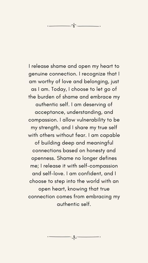 If the weight of shame ever bears you down, read this affirmation out loud. 🌈💗#EmbraceSelfCompassion #ReleaseShame I Am Worthy, Authentic Self, Self Compassion, Choose Me, Out Loud, Counseling, Letting Go, Self Love, Affirmations