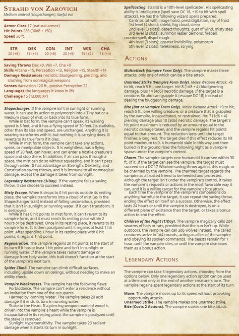 Curse Of Strahd Homebrew, Dnd Encounters, 5e Monsters, Curse Of Strahd, Dnd Creatures, Dnd Monster, Dnd Stats, Dnd Homebrew, Dnd Items