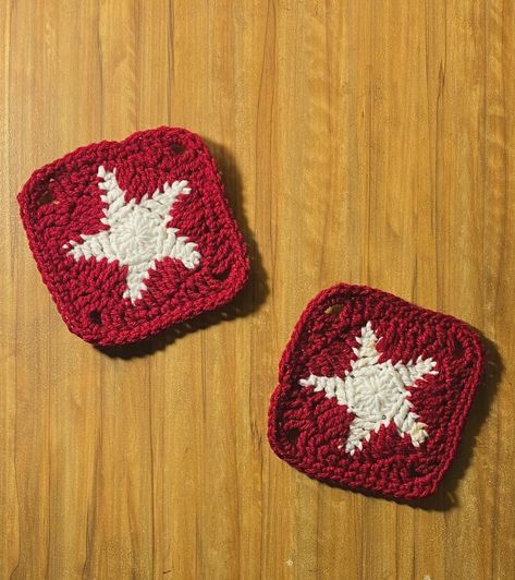 Brighten up your space with these cozy crochet star squares!Customize them your way! Dm for details🧸 #smallbusiness #crochet #coasters Crochet Star Coaster, Crochet Star, Cozy Crochet, Crochet Stars, Crochet Coasters, Coasters, Square, Stars, Crochet