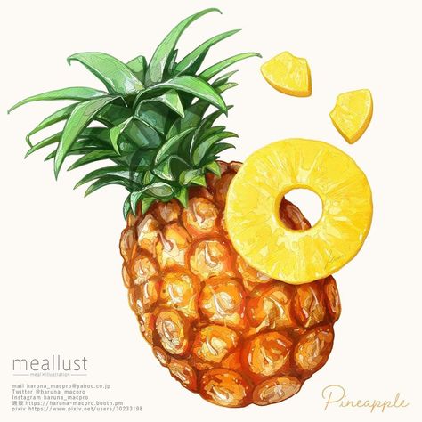 Get zesty with your art! From welcoming yellows to adventurous designs, our pineapple illustrations guide is a treasure trove of tips for vibrant, meaningful art. Illustration Design Ideas, Pineapple Illustration, Adventurous Design, Food Reference, Amy March, Anime Foods, Meaningful Art, Tropical Fruit, Tropical Paradise