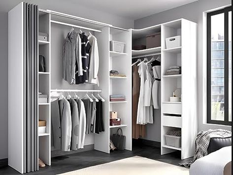 Dressing Angle, Dressing Ikea, Dressing Room Decor, Dressing Table Design, Bathroom Design Decor, Home Room Design, Design Graphique, Dressing Room, Piece Dress