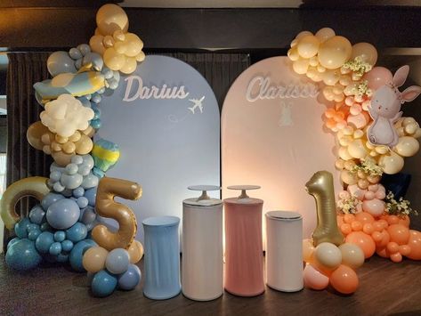 Sims Luv Creations (@simsluvcreations) • Instagram photos and videos Double Celebration Backdrop, Vintage Airplane Theme, Twin Birthday Themes, Double Birthday Parties, Birthday Theme Decoration, Bunny Theme, Airplane Theme, Party Setup, Vintage Airplane