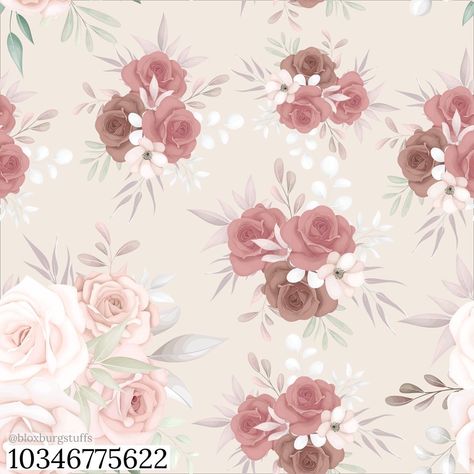 Aesthetic Bloxburg Image Codes, Different Room Color Ideas, Floral Wallpaper Codes For Bloxburg, Bloxburg Rose Decals, Bloxburg Flower Wallpaper Codes, Bloxburg Fancy Wallpaper Codes, Flower Wallpaper Codes For Bloxburg, Bloxburg Decals Codes Wallpaper Bathroom, Roblox Codes For Pictures Pink