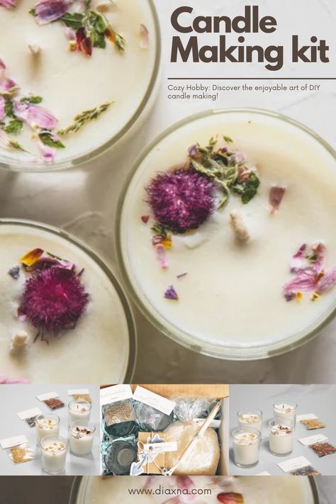 Explore the Cozy Hobby of Creating Your Own Candles: DIY Candle Making Kit with Essential Oils for Adults by PopShopAmerica! — DIAxNA How To Make Your Own Non Toxic Candles, Diy Candle Making Kit, Diy Candle Making, Diy Aromatherapy Candles, Chalkboard Stickers, Diy Kits For Adults, Candles Diy, Amigurumi Cow, Using Essential Oils